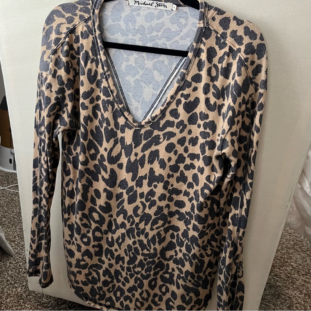 Michael Stars Cheetah Long Sleeve